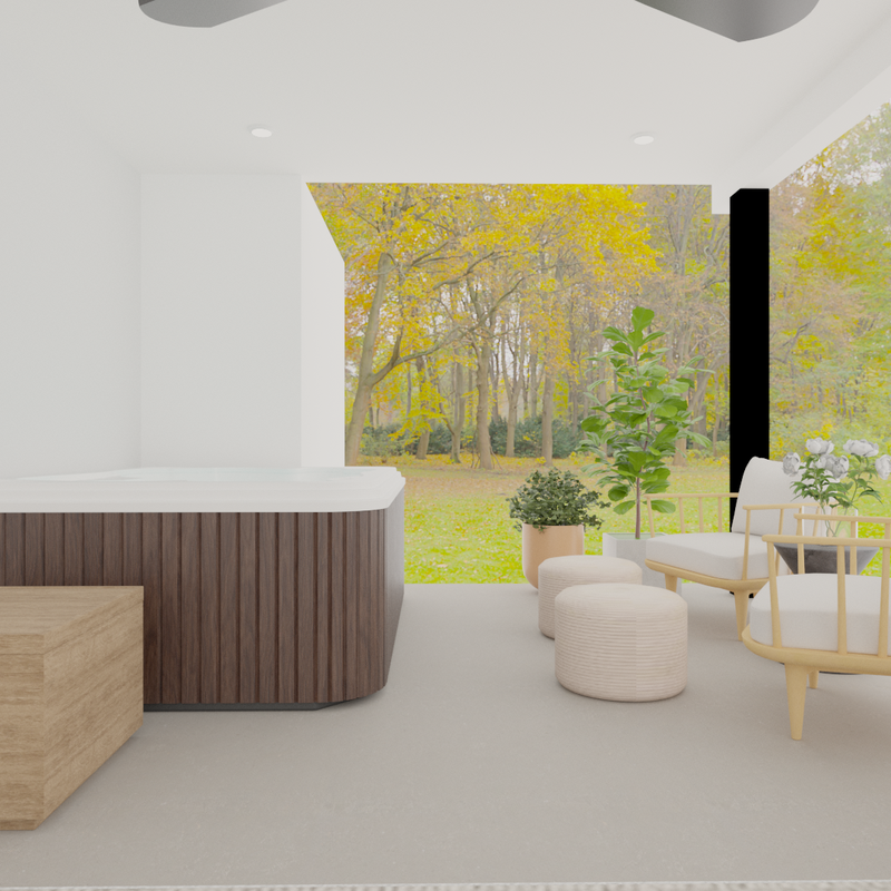 Transitional, Midcentury Modern Outdoor Space Design by Havenly Interior Designer Rachel