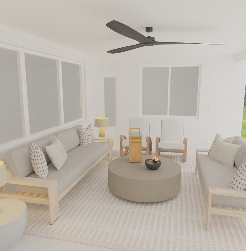 Modern, Eclectic, Bohemian, Organic Modern Outdoor Space Design by Havenly Interior Designer Danielle