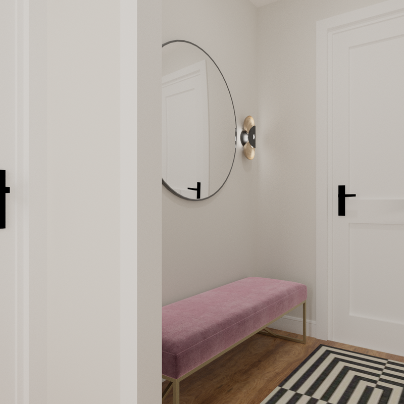 Contemporary, Modern, Glam, Rustic Entryway Design by Havenly Interior Designer Alyssa