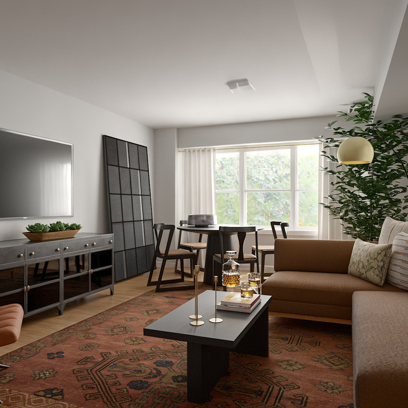 Contemporary, Modern, Traditional, Transitional Living Room Design by Havenly Interior Designer Ana