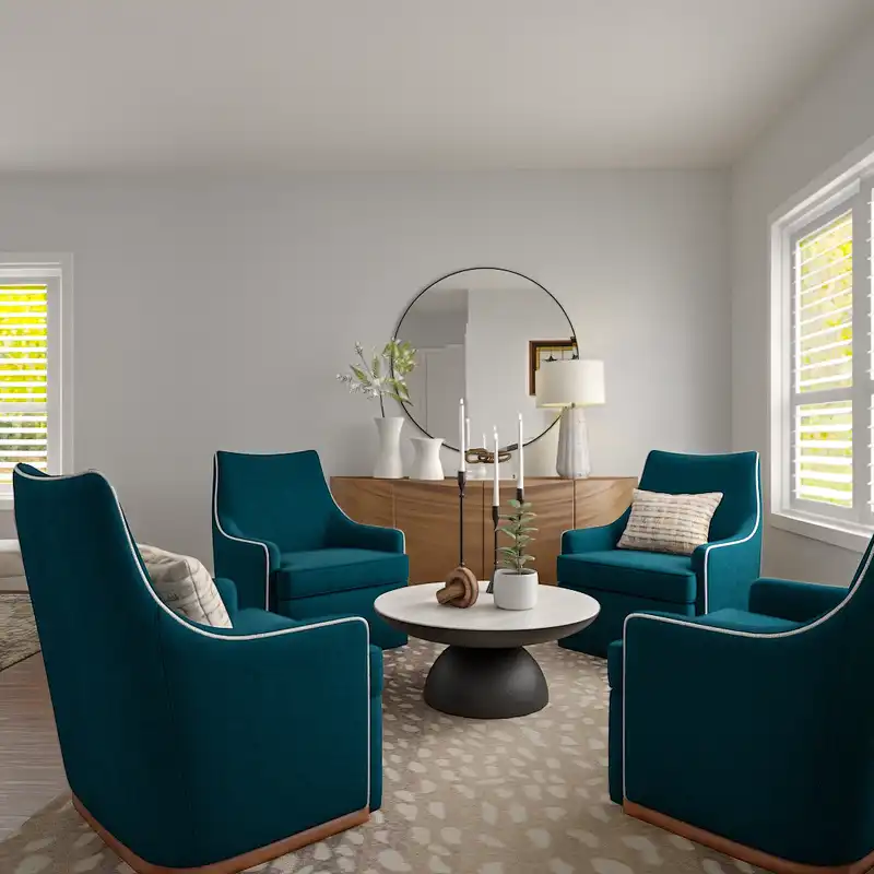 Transitional, Organic Modern Dining Room Design by Havenly Interior Designer Tracy