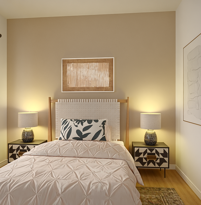 Modern, Eclectic, Bohemian Bedroom Design by Havenly Interior Designer Danielle