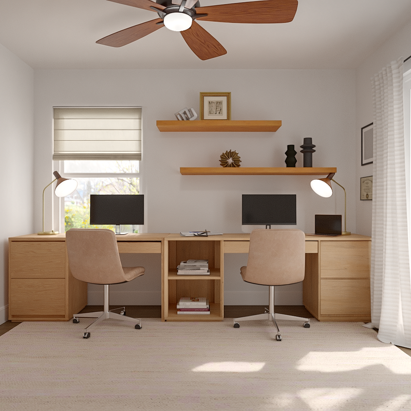 Contemporary, Modern, Minimal, Organic Modern Office Design by Havenly Interior Designer Alix