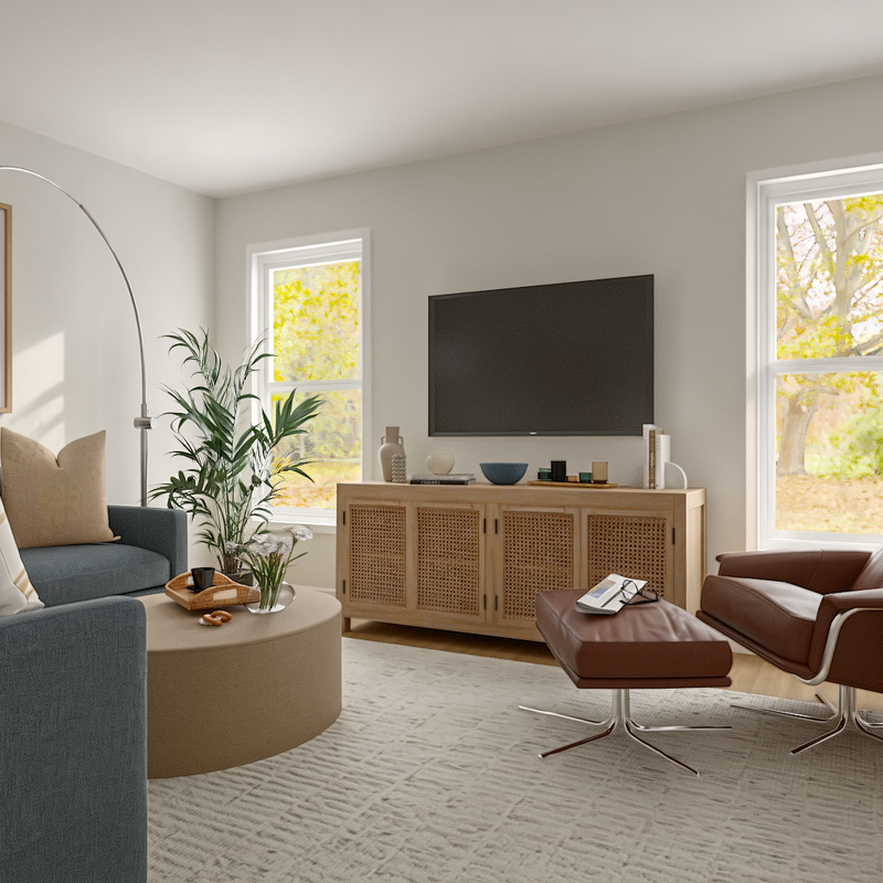 Classic, Coastal Living Room Design by Havenly Interior Designer Amy