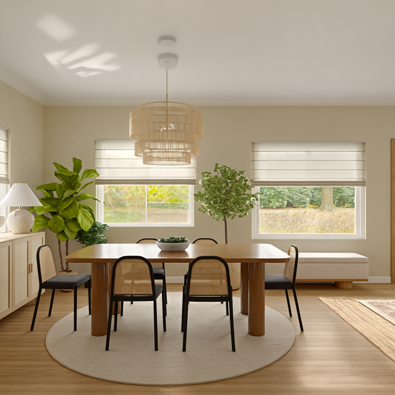 Minimal, Scandinavian, Organic Modern Dining Room Design by Havenly Interior Designer Tara