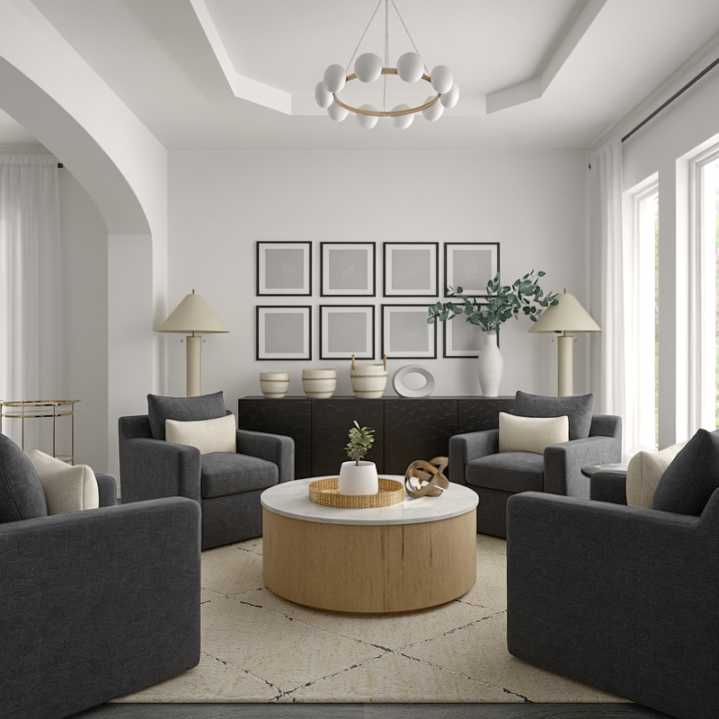 Modern, Bohemian, Farmhouse, Preppy Dining Room Design by Havenly Interior Designer Amanda